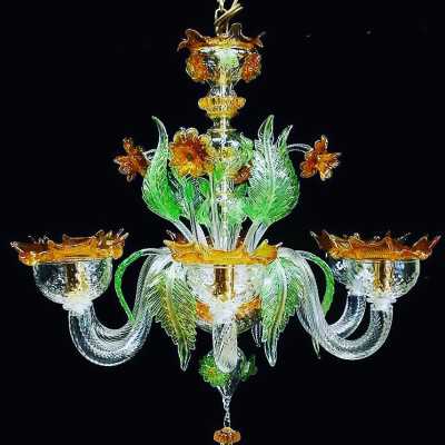 blue opaline chandelier blue flowers flowers