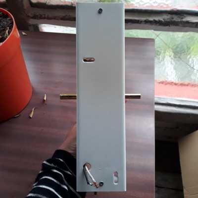 Arlus wall lights in brass and sandblasted glass