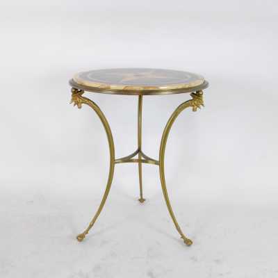 Maison Charles bronze pedestal table