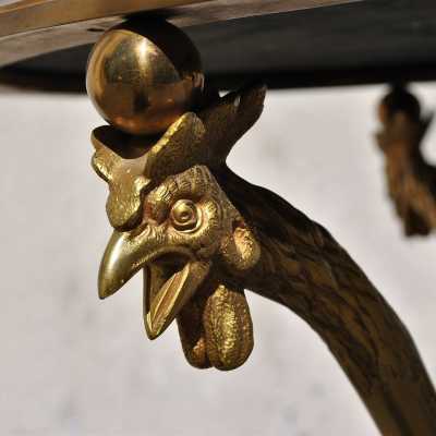 Maison Charles bronze pedestal table
