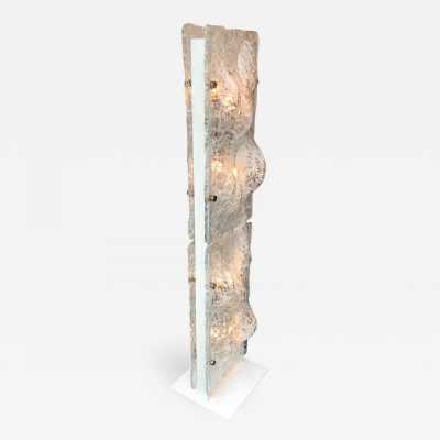 Floor lamp Murano glass metal Esperia Italy 1970