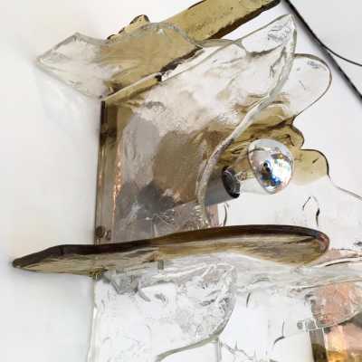 Carlo Nason Mazzega Murano wall lamp Italy 1970