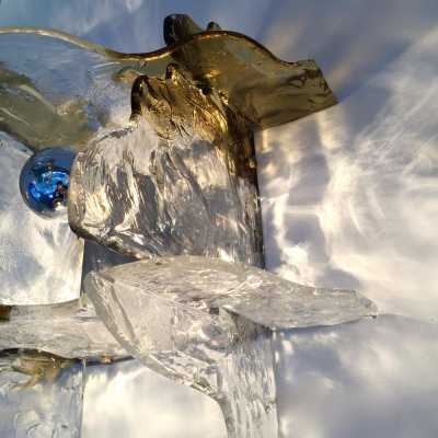 Carlo Nason Mazzega Murano wall lamp Italy 1970