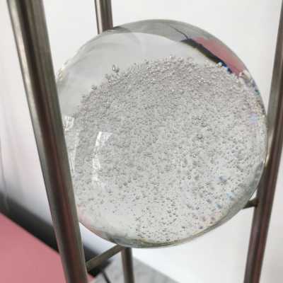lamp metal glass ball 1970 1980