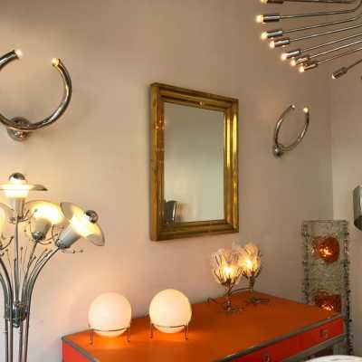 reggiani italy 1970 metal sconces