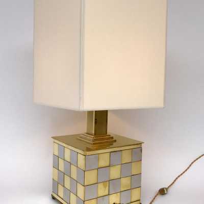 Brass and chrome metal lamps 1970
