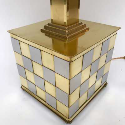 Brass and chrome metal lamps 1970