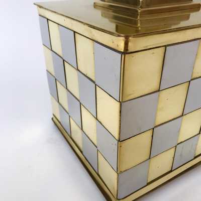 Brass and chrome metal lamps 1970