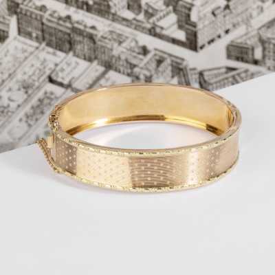 Bracelet rigide guilloché Napoléon III