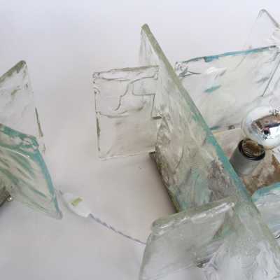 carlo nason mazzega wall lamps 1970
