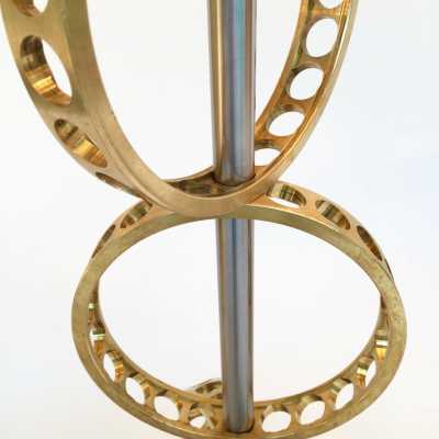 Brass metal floor lamps France 1970 1990