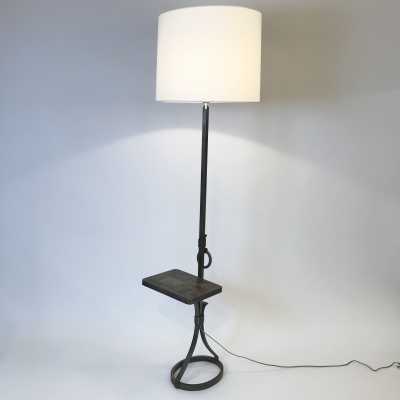 Steel floor lamp