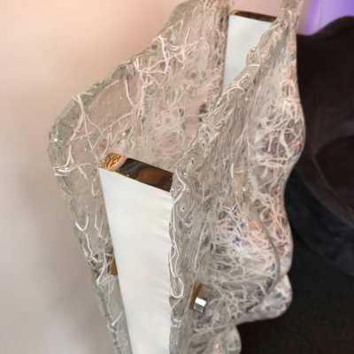 Floor lamp Murano glass metal Esperia Italy 1970
