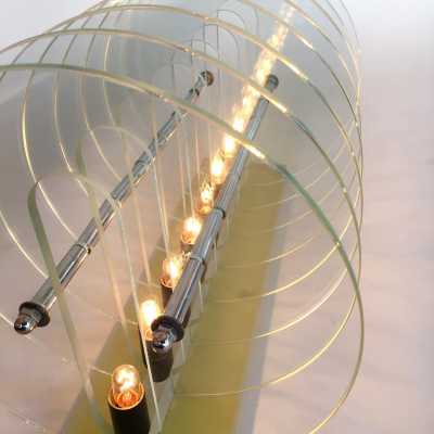 glass and plexiglass lamp Memphis Italy 1980