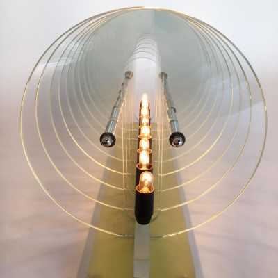 glass and plexiglass lamp Memphis Italy 1980