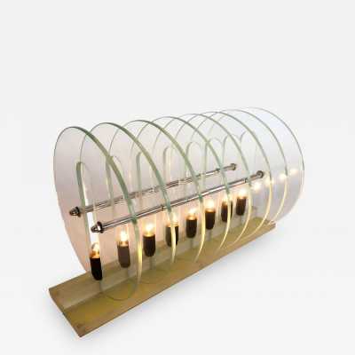 glass and plexiglass lamp Memphis Italy 1980