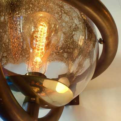 La Murrina wall lights Murano glass brass 1970 Italy