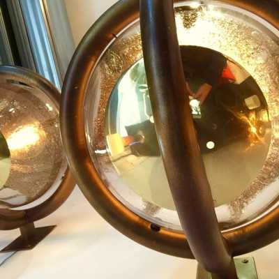 La Murrina wall lights Murano glass brass 1970 Italy