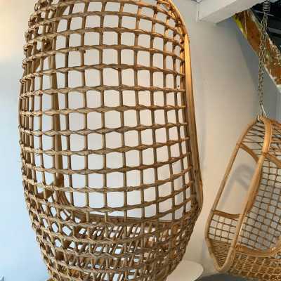 rattan cage armchairs bonacina italy 1970 1980