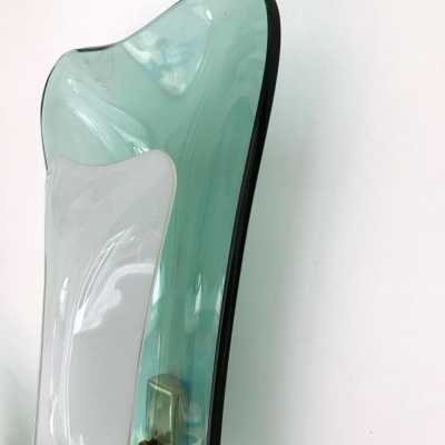 wall lights glass brass crystal art fontana arte 1950 1960
