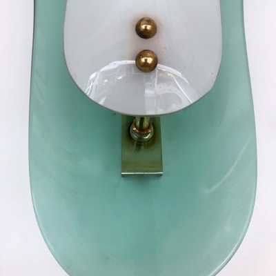 wall lights glass brass crystal art fontana arte 1950 1960