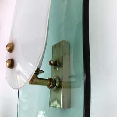 wall lights glass brass crystal art fontana arte 1950 1960
