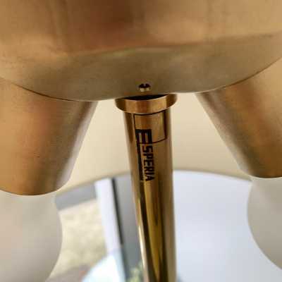 lamp brass murano glass esperia italy 1970 1990