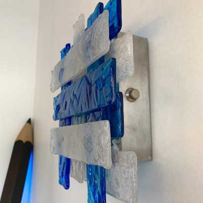 venini mazzega wall lamp murano glass italy 1970