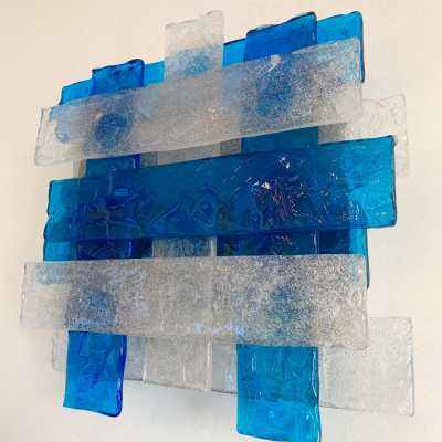 venini mazzega wall lamp murano glass italy 1970