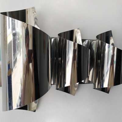 chrome metal pair wall lights targetti sciolari reggiani 1970