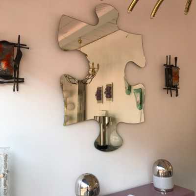 wrought iron wall lights in murano glass Ahlstrom Helrich 1970