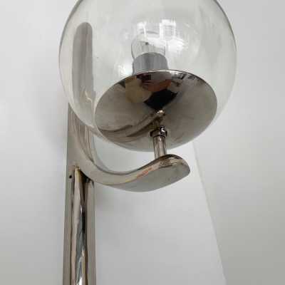 silver bronze metal wall lights murano glass venini italy 1970 1980