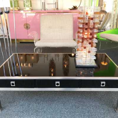 lacquer table guy lefèvre maison jansen 1970