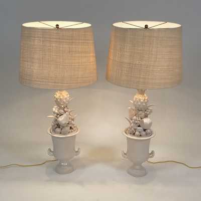 Jean Roger ceramic lamps.