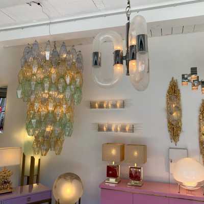 Murano glass chandelier mazzega aldo carlo nason Italy 1970