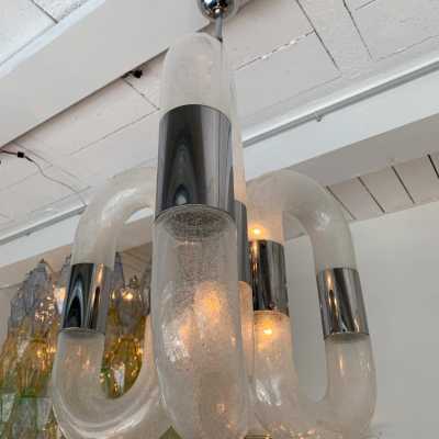 Murano glass chandelier mazzega aldo carlo nason Italy 1970