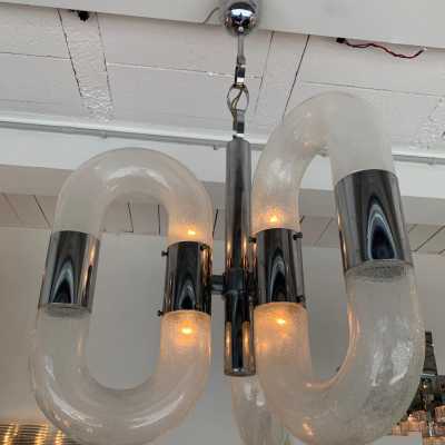 Murano glass chandelier mazzega aldo carlo nason Italy 1970
