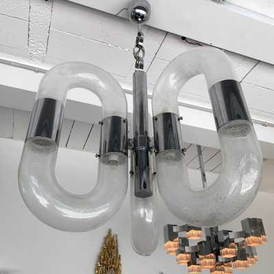 Murano glass chandelier mazzega aldo carlo nason Italy 1970