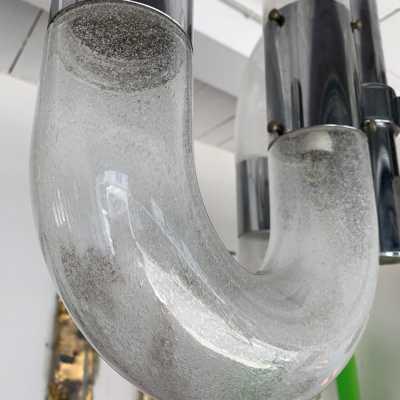 Murano glass chandelier mazzega aldo carlo nason Italy 1970