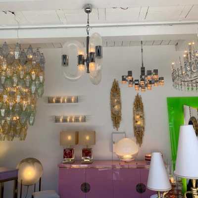 Murano glass chandelier mazzega aldo carlo nason Italy 1970
