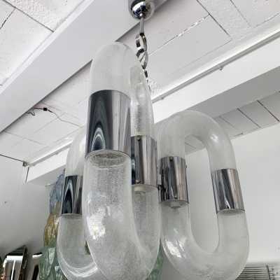 Murano glass chandelier mazzega aldo carlo nason Italy 1970