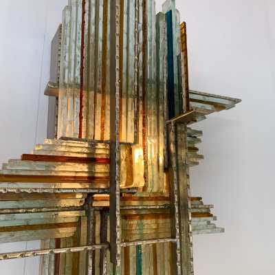 sconces pair poliarte biancardi jordan arte glass italy 1970