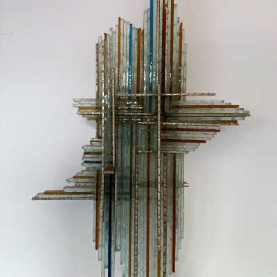 sconces pair poliarte biancardi jordan arte glass italy 1970