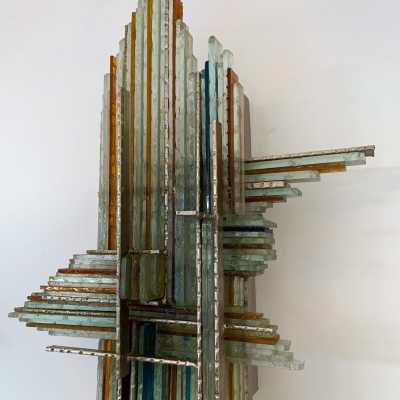 sconces pair poliarte biancardi jordan arte glass italy 1970