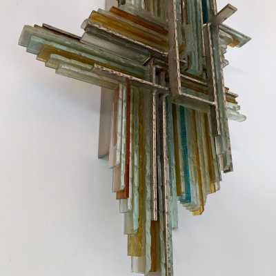 sconces pair poliarte biancardi jordan arte glass italy 1970