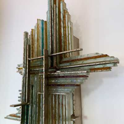 sconces pair poliarte biancardi jordan arte glass italy 1970