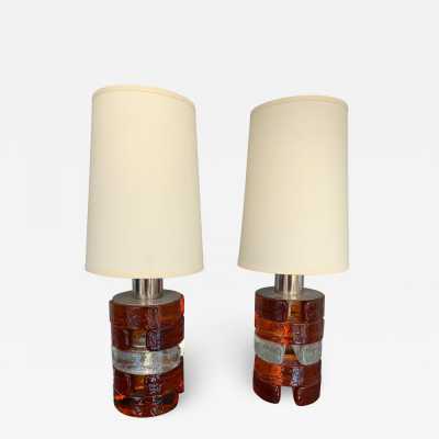 lamp pressed glass poliarte biancardi jordan arte italy 1970