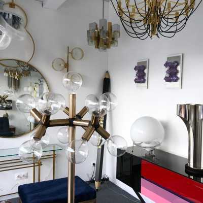 Biancardi glass wall lights jordan arte poliarte italy 1970