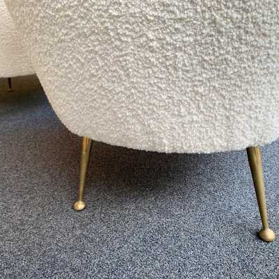 sofa armchairs bouclé fabric italy 1950 1960