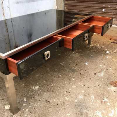 lacquer table guy lefèvre maison jansen 1970